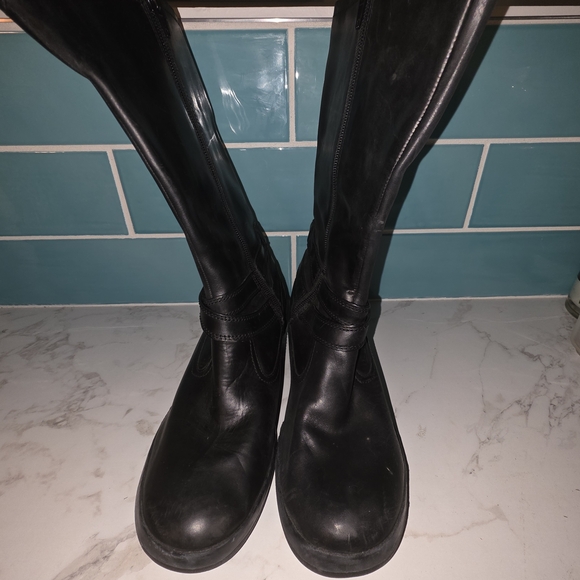 MERRELL'S Women's Black Leather Boots - Picture 2 of 11